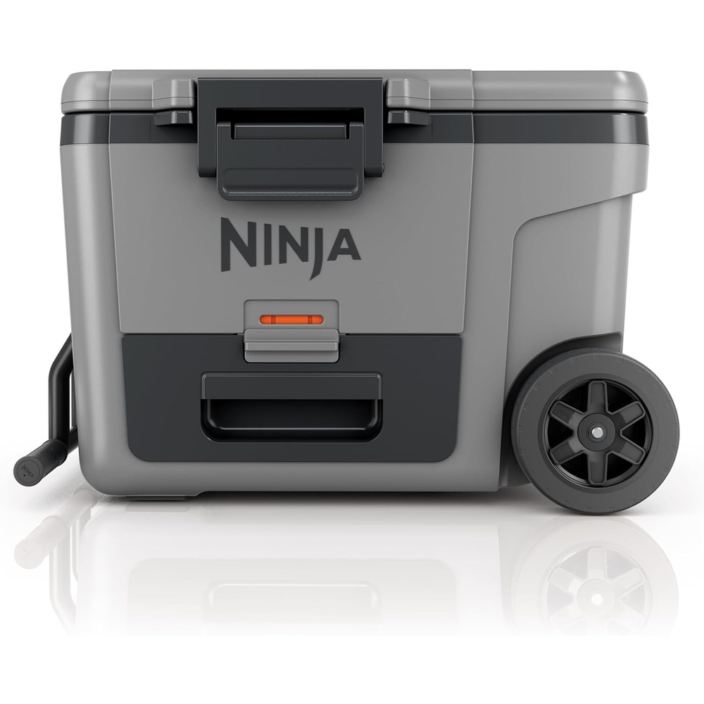 image:imageNinja  Cooler  FrostVault 45QT Cooler with Wheels  Insulated with Temp Dry Storage Drawer  Keeps Ice Cold for Days  for The Beach Camping Picnics amp More  Slate Gray  FB245GYSlate Gray