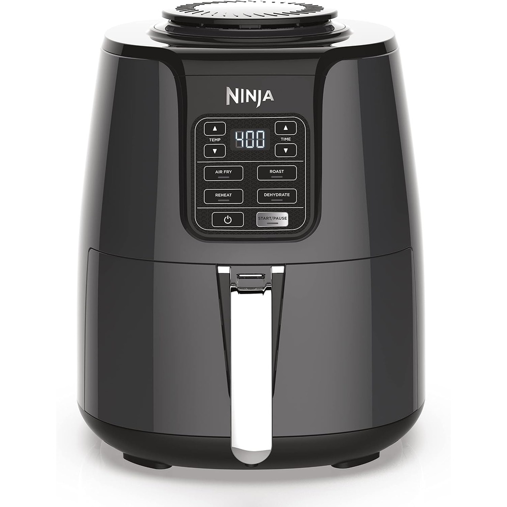 image:imageNinja AF161 Max XL Air Fryer that Cooks Crisps Roasts Bakes Reheats and Dehydrates with 55 Quart Capacity and a High Gloss Finish Grey4 QT