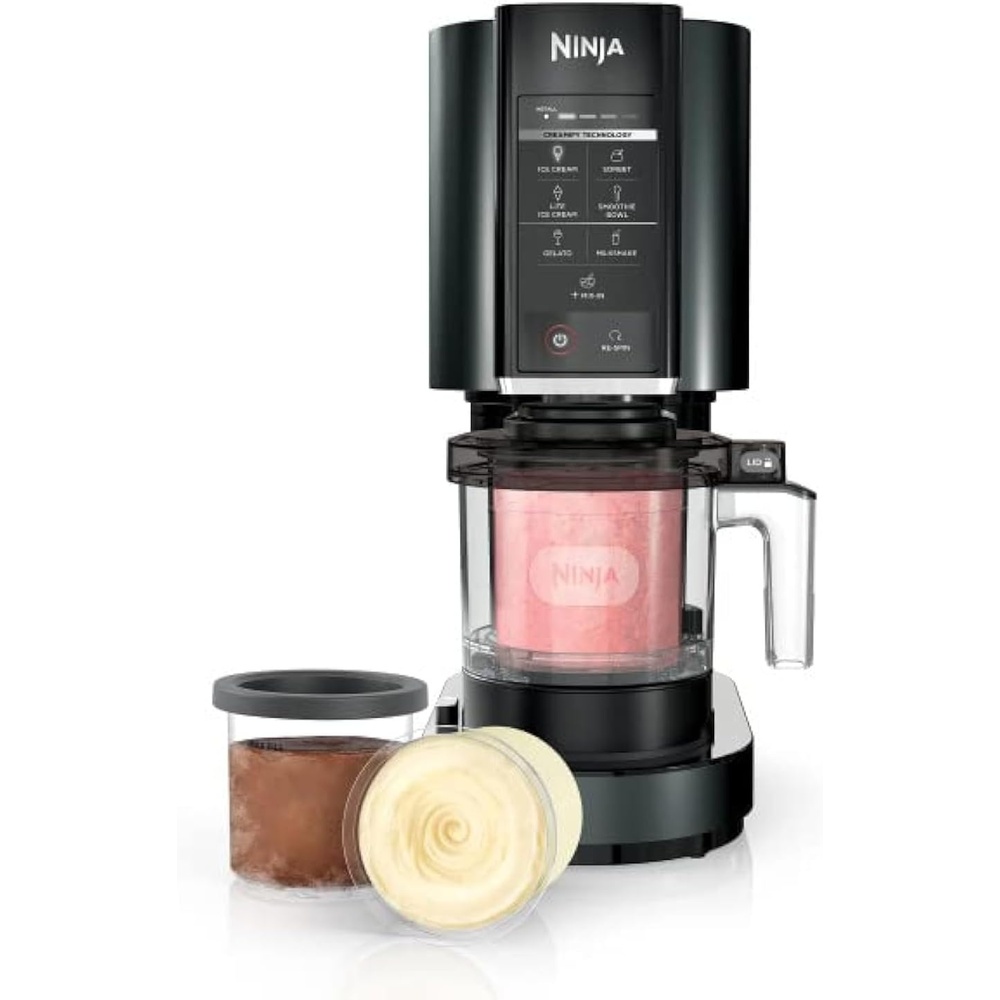 image:imageNinja CREAMi Ice Cream Sorbet Milkshake Maker  3 CREAMi Pints Black