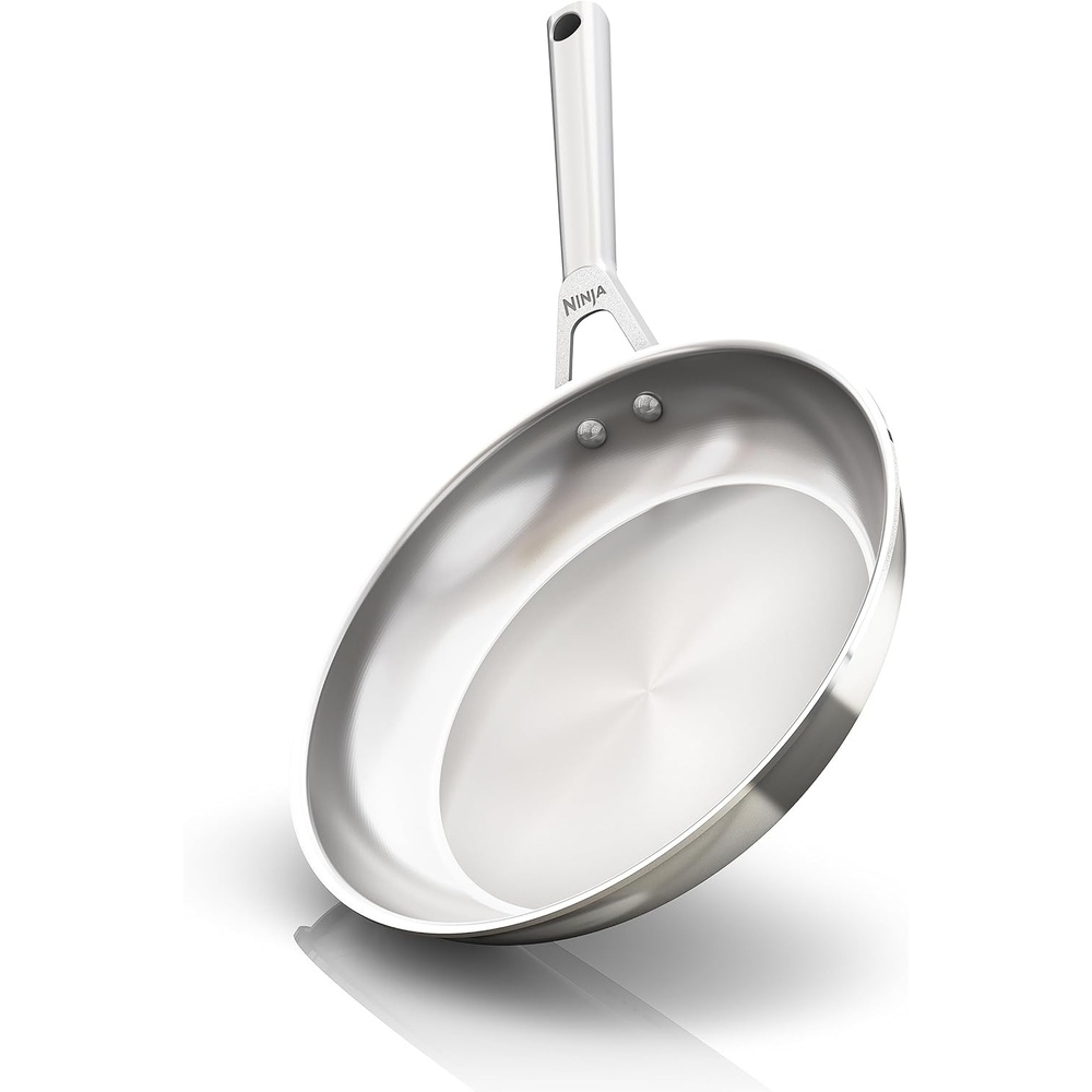 image:imageNinja EverClad Stainless Steel Cookware 12 Piece Pots amp Pans Set All Stovetops amp Induction Oven Safe to 600F TriPly CommercialGrade C990121025 Fry Pan