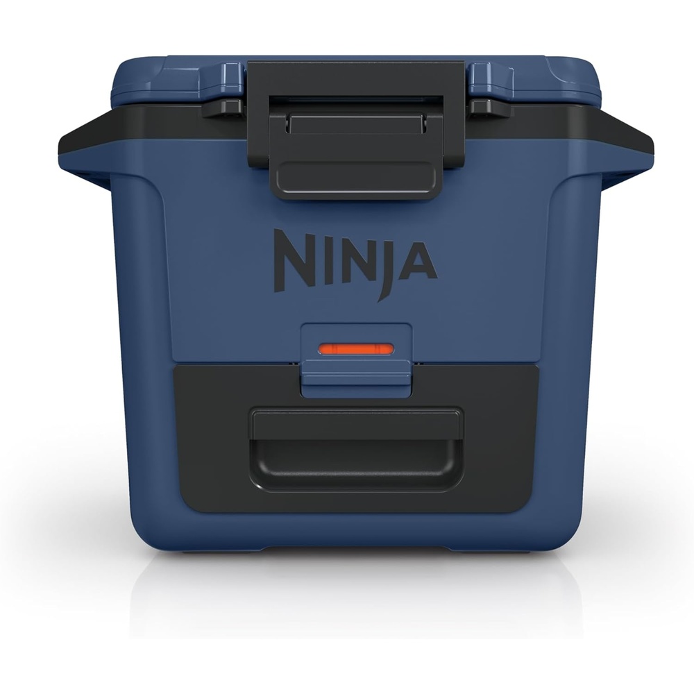 image:imageNinja FrostVault 50qt Hard Cooler with Dry Zone  Integrated FridgeTemp Dry Storage Drawer  Premium HeavyDuty Insulated Cooler  Keeps Ice Cold for Days  Luminous Blue  FB151CYLakeshore Blue