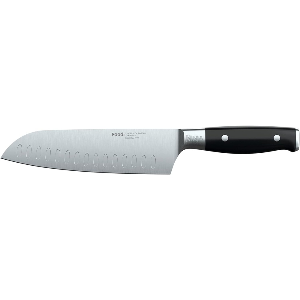 image:imageNinja K32004 Foodi NeverDull System 4Piece Steak Knife Set Premium German Stainless Steel Black7 Santoku Knife