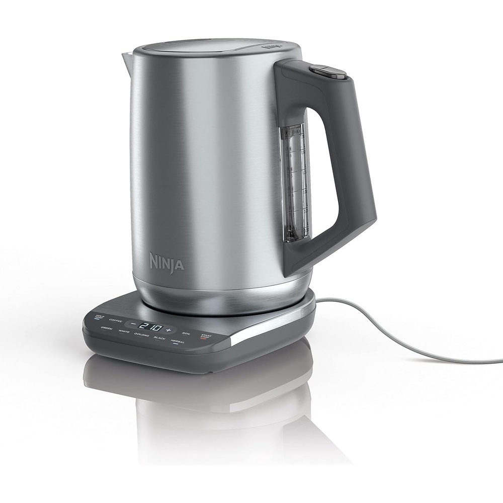 image:imageNinja KT200 Precision Temperature Electric Kettle 1500 watts BPA Free Stainless 7Cup Capacity Hold Temp Setting Silver