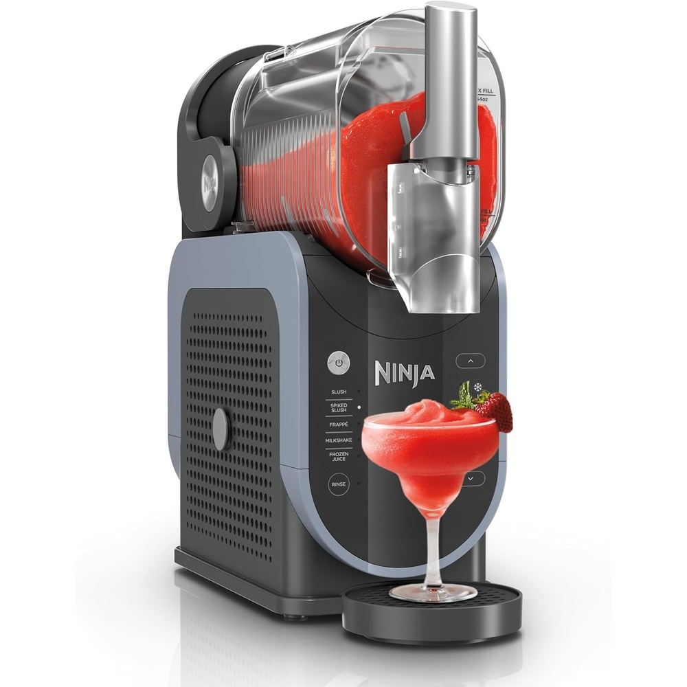 image:imageNinja SLUSHi Professional Frozen Drink Maker with RapidChill Technology Frozen Drink amp Slushie Machine 5 Preset Programs Frozen Margaritas Frapps and More Grey FS301C Canadian Version