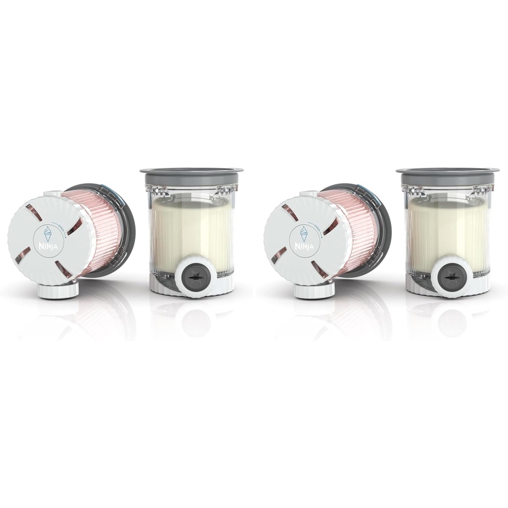 image:imageNinja Swirl by CREAMi Pints and Lids  2 Pack Compatible with NC700 Series Ninja Swirl Ice Cream amp Soft Serve Makers BPAFree amp Dishwasher Safe Grey Lids XSK7PNTLD2Medium Pack of 2