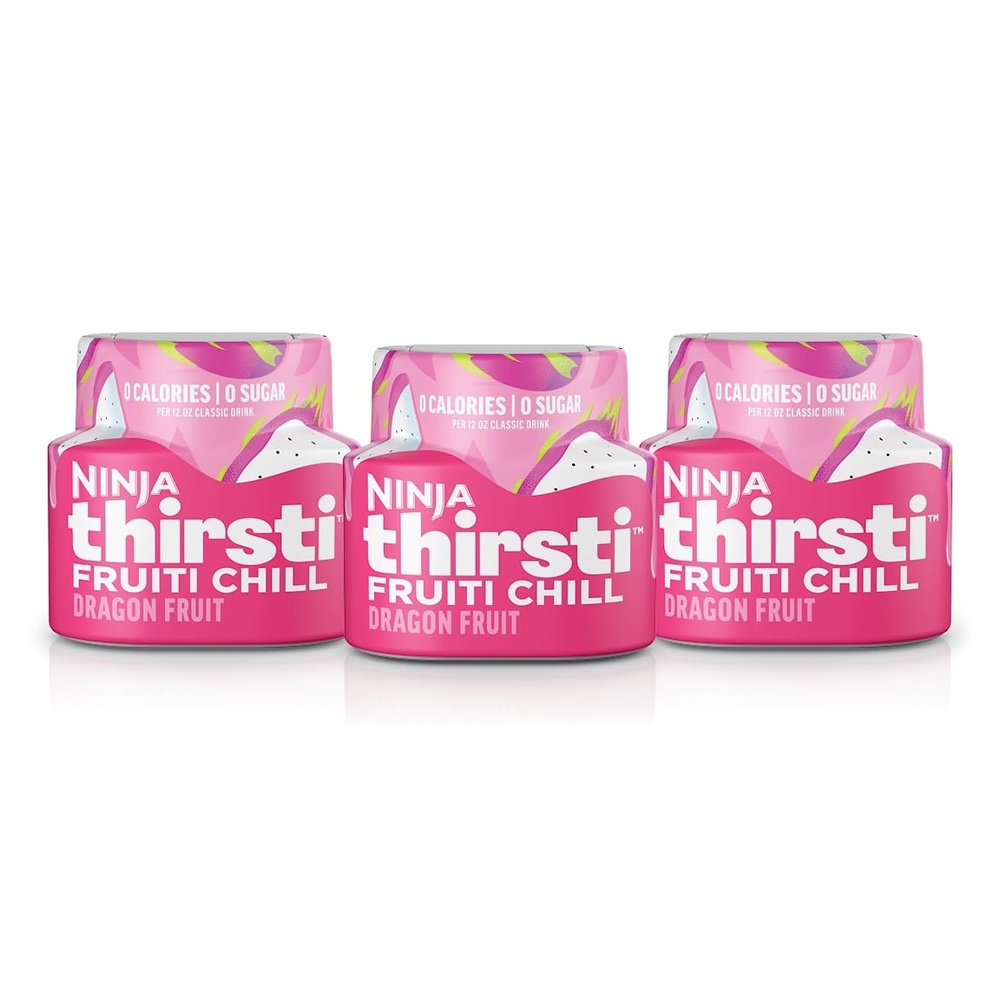 image:imageNinja Thirsti Flavored Water Drops FRUITI CHILL Berry Burst Bold Fruit Flavor Sparkling or Still Zero Calories Zero Sugar Makes 17 12oz drinks 3 Pack WCFBRPNAMDragon Fruit