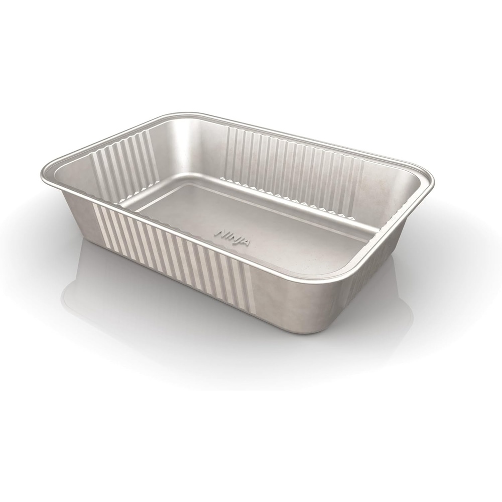 image:imageNinja Woodfire Grease Tray Liners Compatible with OG700 Series 591 X 866 X 134 Pack of 10 Disposable Aluminum Foil Drip Pans Silver XSKTRYLINR