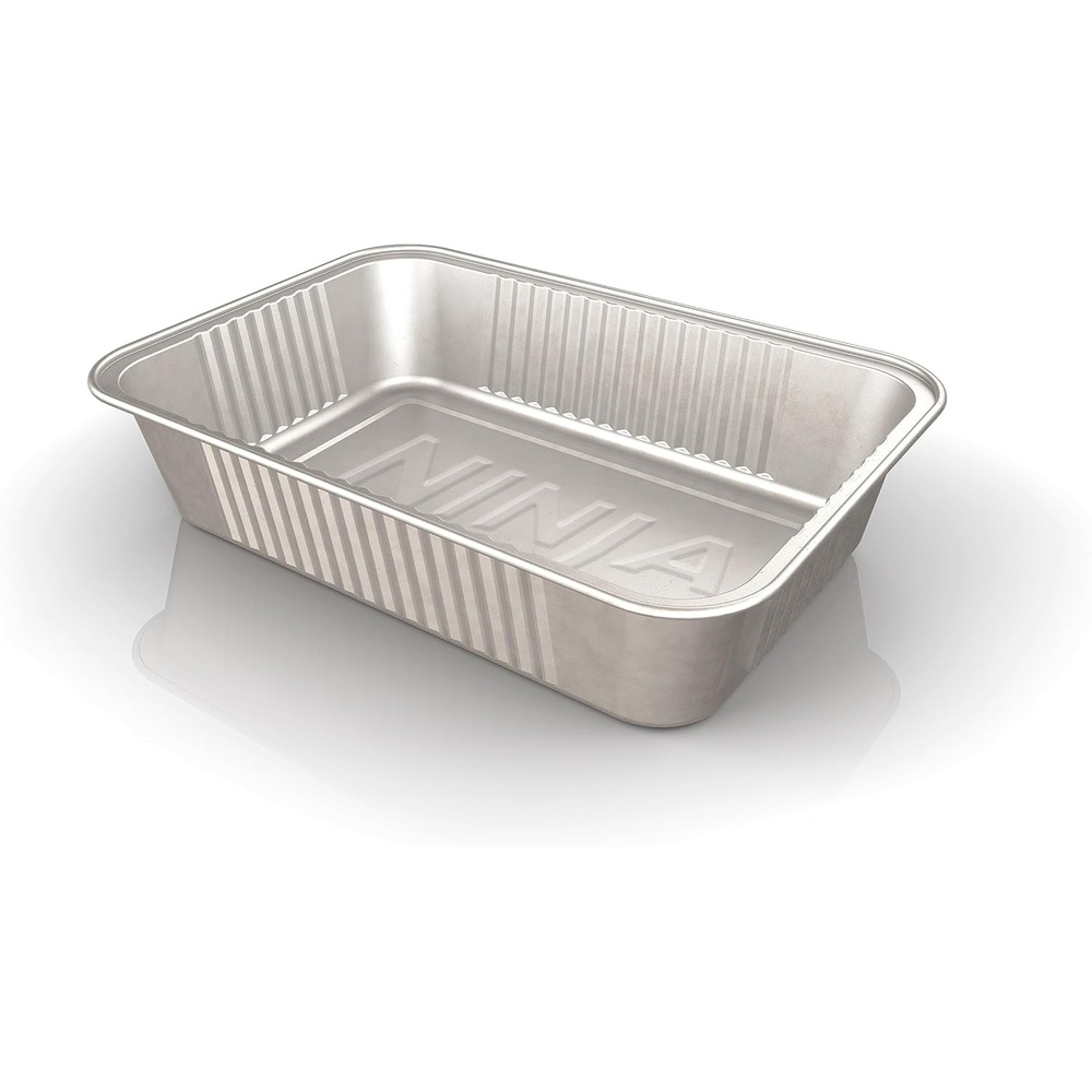 image:imageNinja XSKTRYLRXL Woodfire Large Grease Tray Liners Compatible with OG800 and OG900 Series 591 X 866 X 197 Pack of 10 Disposable Aluminum Foil Drip Pan Silver