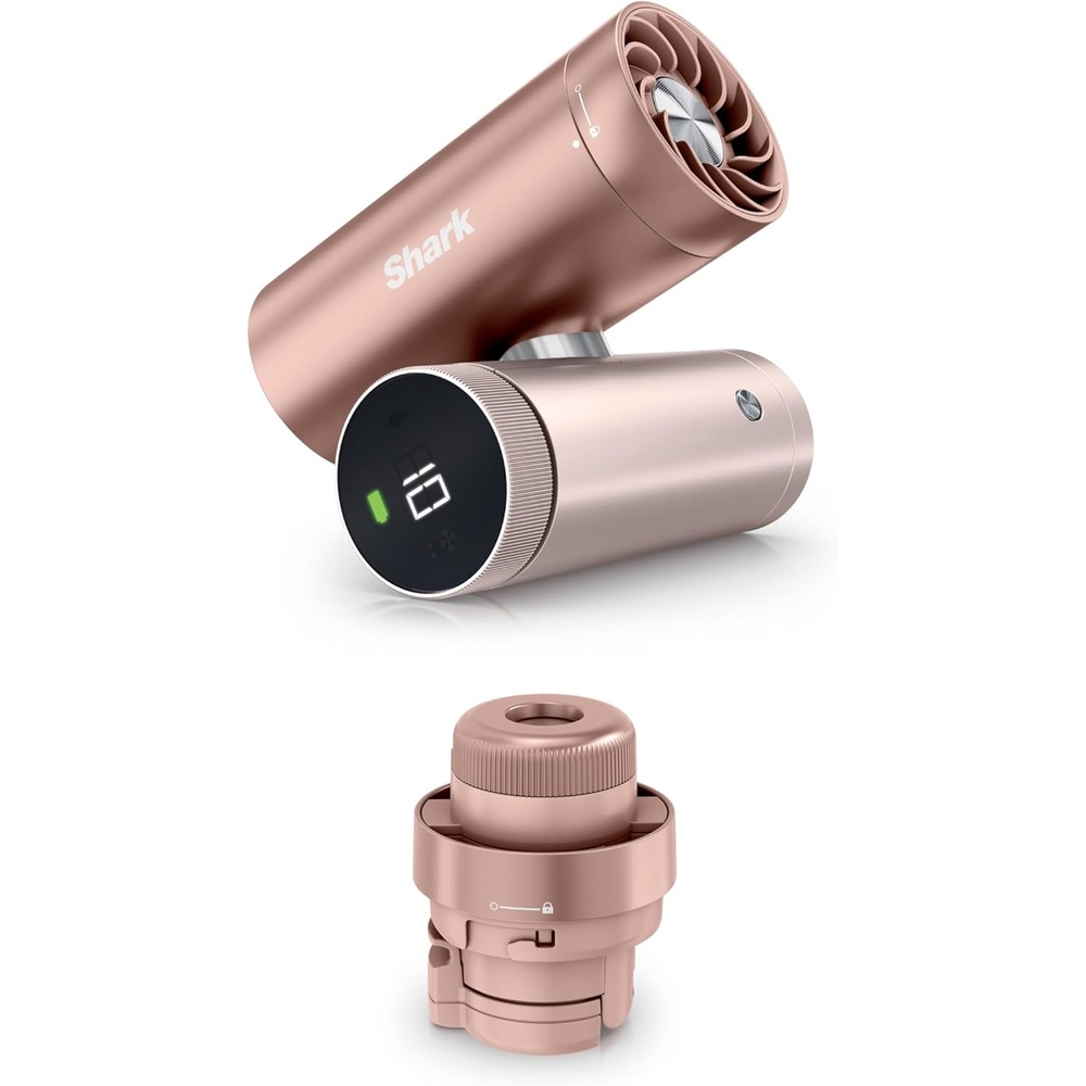 image:imageShark ChillPill  The Only 3in1 Personal Cooling System with Fan InstaChill Cooling Plate amp DryTouch Mist  Portable Handheld Drops Skin Temp Up to 16F 10 Speeds Dragon Fruit FA022PKRose Gold