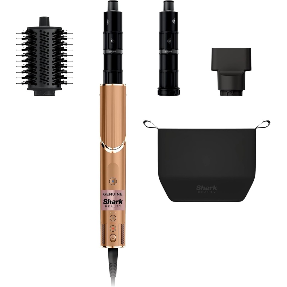 image:imageShark FlexStyle  Air MultiStyler amp Drying System  Hair Dryer Brush for Blowouts with Coanda Auto Wrap Curlers Oval Brush Concentrator Attachment amp Storage Bag  Copper Spec Edition  HD433CPFlexstyleCopper