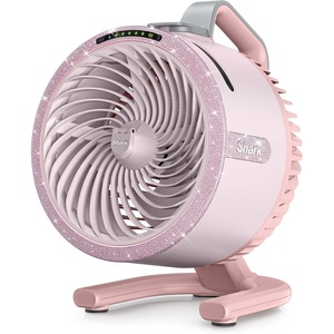 All-New Shark FlexBreeze HydroGo Pro Fan, Indoor & Outdoor Powerful Cooling Fan with Dry-Touch Mist, Portable Cordless & Corded, Long Battery Runtime, 5 Speeds, Peony, FA056PK (2026 Release)(Bedazzle Pink Diamond)