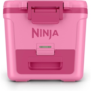 Ninja | FrostVault 30QT Cooler with Wheels | Insulated with Temp Dry Storage Drawer | Keeps Ice Cold for Days | for the Beach, Camping, Picnics & More | Daffodil Daze | FB230YL(Strawberry Rhubarb)