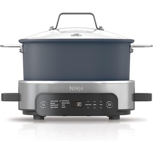 Ninja® 12-in-1 PossibleCooker™ PLUS | 8.5-qt – Sous Vide & Proof Multi-Cooker | Slow Cooker, Dutch Oven & More | Glass Lid & Integrated Spoon | Nonstick | Oven Safe Pot to 500°F | Black | MC1010(Midnight Blue)