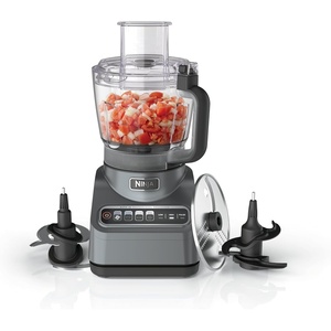 Ninja 9-Cup Food Processor for Kitchen, 1000PW motor, 9-Cup Processing Bowl, Multiple Blades and Adjustable Speed, for Chopping and Slicing Vegetables, Pureeing, and Mixing Dough, BZ601(Grey)