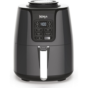 Ninja AF161 Max XL Air Fryer that Cooks, Crisps, Roasts, Bakes, Reheats and Dehydrates, with 5.5 Quart Capacity, and a High Gloss Finish, Grey(4 QT)