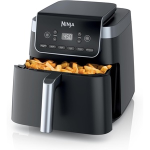 Ninja AF161 Max XL Air Fryer that Cooks, Crisps, Roasts, Bakes, Reheats and Dehydrates, with 5.5 Quart Capacity, and a High Gloss Finish, Grey(6.5 QT MAX)