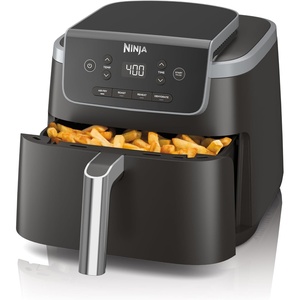 Ninja Air Fryer Pro 5-in-1 | 5 QT Capacity, Air Fry, Bake, Roast, Reheat, and Dehydrate, Air Crisp Technology | Nonstick Basket & Crisper Plate | Light Pink | AF142PK(Grey)