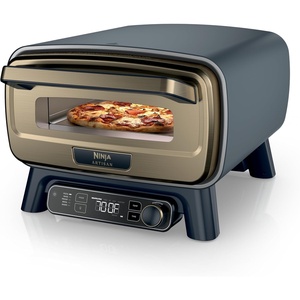 Ninja Artisan Outdoor Pizza Oven, 12-inch, 3-minute Pizza, Neapolitan, Thin Crust, New York Chicago, Custom, 700F Max Temperature, Electric Heat, Bake, Broil, Proof, Warm, Blue, MO201BL1(Blue)