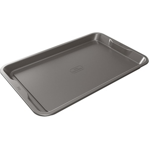Ninja B30212 Foodi NeverStick Premium 12 Cup Muffin Pan, Nonstick, Oven Safe up to 500⁰F, Dishwasher Safe, Grey(11″x17″ Cookie Pan)