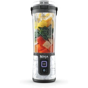 Ninja BC151PR Blast Portable Blender, Cordless, 18oz. Vessel, Personal Blender-for Shakes & Smoothies, BPA Free, Leakproof-Lid & Sip Spout, USB-C Rechargeable, Dishwasher Safe Parts, Passion Fruit(White Marble)