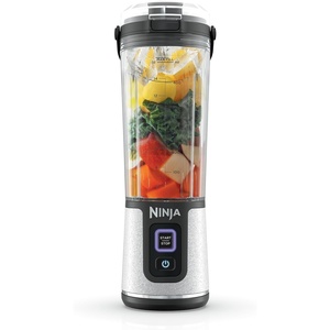 Ninja BC151PR Blast Portable Blender, Cordless, 18oz. Vessel, Personal Blender-for Shakes & Smoothies, BPA Free, Leakproof-Lid & Sip Spout, USB-C Rechargeable, Dishwasher Safe Parts, Passion Fruit(White Glitter)