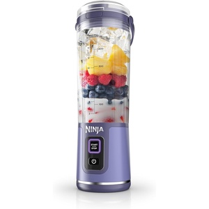 Ninja BC151PR Blast Portable Blender, Cordless, 18oz. Vessel, Personal Blender-for Shakes & Smoothies, BPA Free, Leakproof-Lid & Sip Spout, USB-C Rechargeable, Dishwasher Safe Parts, Passion Fruit(Galaxy Purple)