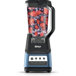 Ninja BN801 Professional Plus Kitchen System, 1400 WP, 5 Functions for Smoothies, Chopping, Dough & More with Auto IQ, 72-oz.* Blender Pitcher, 64-oz. Processor Bowl, (2) 24-oz. To-Go Cups, Grey(Blue)