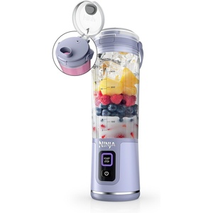 Ninja Blast Portable Blender, Cordless, 18oz. Vessel, Personal Blender For-Shakes and Smoothies, BPA Free, Leakproof-Lid and Sip Spout, USB-C Rechargeable, Dishwasher Safe Parts, Tinted Aqua, BC151AQ(Muted Lavender)