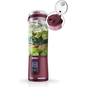 Ninja Blast Portable Blender, Cordless, 18oz. Vessel, Personal Blender For-Shakes and Smoothies, BPA Free, Leakproof-Lid and Sip Spout, USB-C Rechargeable, Dishwasher Safe Parts, Tinted Aqua, BC151AQ(Cranberry)