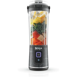 Ninja Blast Portable Blender, Cordless, 18oz. Vessel, Personal Blender For-Shakes and Smoothies, BPA Free, Leakproof-Lid and Sip Spout, USB-C Rechargeable, Dishwasher Safe Parts, Tinted Aqua, BC151AQ(Marble Black)