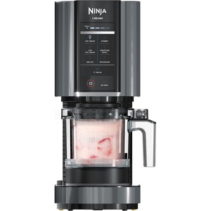 Ninja CREAMi Deluxe Ice Cream Maker | 11-in-1 Create Frozen Desserts, Sorbet, Milkshakes, Yogurt & More | Includes 2 Dishwasher Safe XL 24 Oz. Tubs with storage lids | Silver | NC501(CREAMi 7-in-1 w/ 1 Pint)