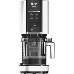 Ninja CREAMi Ice Cream Maker, 7 One-Touch Programs, with (2) Pint Containers & Lids, Compact Size, White (NC301WHBBB)
