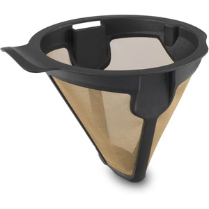 Ninja Coffee Permanent Filter for Hot and Cold Brewed System, for Coffee Grounds, Gold Tone Filter, Compatible with CFP300, CP301, CFP305, CFP307, 119KKWCP30