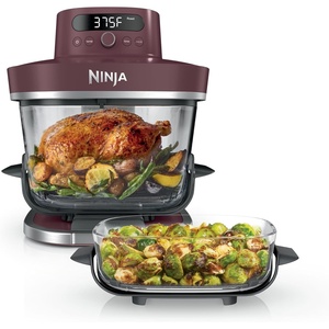 Ninja Crispi Pro 6-in-1 Glass Air Fryer | With Nontoxic, 6qt & 2.5qt Containers & Lids | Microwave, Freezer, Dishwasher Safe | 450°F Max Temp | 1800 Watt | Ash Grey | AS101DG(Cherry)