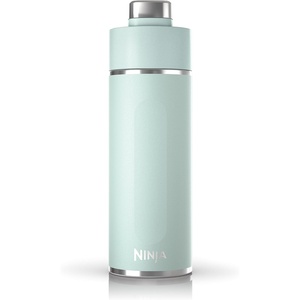 Ninja DW2401GY Thirsti 24oz Travel Water Bottle, For Carbonated Sparkling Drinks, Colder and Fizzier Longer, Leak Proof, 24 Hrs Cold, Dishwasher Safe, Stainless Steel Insulated Tumbler, Charcoal Gray(Mint)