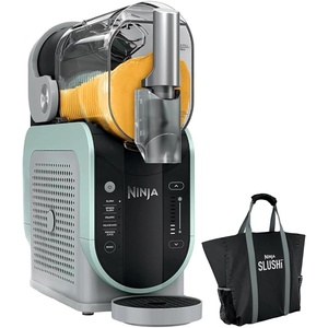 Ninja FS305CO SLUSHi RapidChill Technology Frozen Drink & Slushie Machine 96 OZ (Renewed) Bundle with Ninja SLUSHi Travel Party Tote Black
