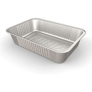 Ninja FlexFlame Upgrades Grease Tray Liners, Durable Aluminum, Disposable Drip Pans, Hassle-Free Cleanup, Set of 10, Compatible with PG300 Series, XSKGRSTRAYLNR