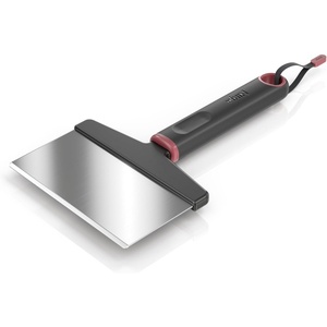 Ninja FlexFlame Upgrades Griddle Scraper, Stainless Steel, Scrape or Chop, Non-Slip Handle, Durable Construction, Cord for Hanging, XSKGRILSCRPR
