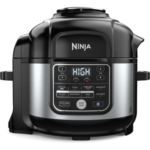 Ninja Foodi OS300 10-in-1 6.5-Quart Pro Pressure Cooker Air Fryer Multicooker, Stainless, Indoor grill’s wide temperatureCyclonic Grilling Technology 500F, Smoke Control System (Renewed)