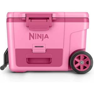 Ninja FrostVault | 65qt Wheeled Cooler with Cold Dry Zone | Integrated Fridge-Temp Dry Storage Drawer | Premium Heavy-Duty Insulated Cooler | Keeps Ice for Days | Cloud White | FB265WH(Strawberry Rhubarb)