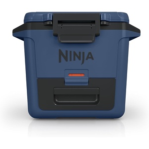 Ninja FrostVault 50qt Hard Cooler with Dry Zone | Integrated Fridge-Temp Dry Storage Drawer | Premium Heavy-Duty Insulated Cooler | Keeps Ice Cold for Days | Luminous Blue | FB151CY(Lakeshore Blue)
