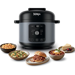 Ninja HyperHeat 9-in-1 Electric Pressure Cooker | 6.5 Qt Multi Cooker with Sear/Sauté, Slow Cooker, Rice Cooker, Sous Vide | 1200W | Fast Cooking, PFAS-Free Pot | Stone Purple | PC201SP(Stone Purple)