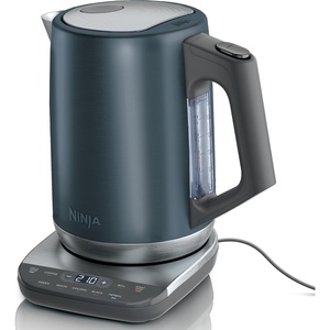 Ninja KT200BL Precision Temperature Electric Kettle, 1500 watts, BPA Free, Stainless, 7-Cup Capacity, Hold Temp Setting, Blue Stainless