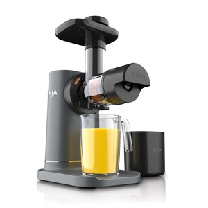 Ninja NeverClog Cold Press Juicer | Powerful Electric Slow Masticating Juicer with Pulp Control | XL Capacity | 24 oz. Juice Jug & 36 oz. Pulp Container | Dishwasher Safe | Gray | 150W | JC151​SL(Charcoal)
