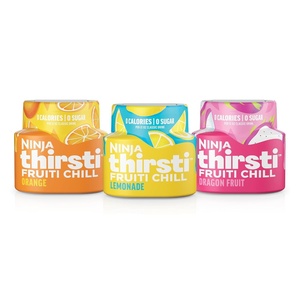 Ninja Thirsti Flavored Water Drops, FRUITI CHILL Berry Burst, Bold Fruit Flavor, Sparkling or Still, Zero Calories, Zero Sugar, Makes 17, 12oz drinks, 3 Pack, WCFBRPNAM(Citrus Variety Pack)