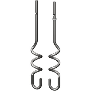 Ninja XSKDOUGHHK Foodi Dough Hooks for Power Mixer System (CI100 Series), Stainless Steel