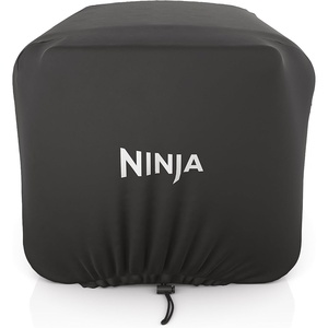 Ninja XSKOCVR Premium Cover, Compatible Woodfire Outdoor Oven (OO100 series), Adjustable Drawstrings, UV and Water-Resistant, Lightweight, Black, 19.5” x 16.5” x 15″(Storage Cover)