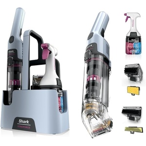 Shark StainForce Cordless Spot Cleaner, Dual-Activated Easy Spray Formula, OXY-Powered Stain Cleaning, Indoor + Outdoor, Carpets, Upholstery, Car Seats & Stairs, Pet Urine & Odor Remover, HX101(StainForce w/ Stain Eliminator Tool + Wide Stain Tool)