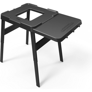 Ninja Outdoor Side Table and Grill Stand, Adjustable Height, Weather Resistant, Compatible with Ninja Woodfire Collection OG700, OG800, OG900, & OO100 Series, XSKUNSTANDTBL(Stand with Table)