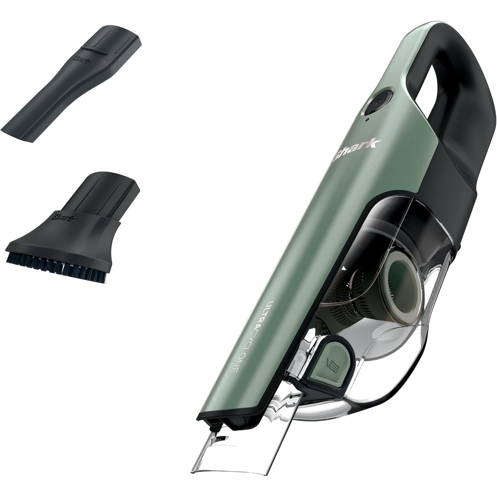 image:imageShark UltraCyclone Pet Pro Plus Cordless Hand Vacuum Powerful Suction Handheld Vacuum for Car amp Home Pet Power Brush Crevice Tool Scrubbing Brush XL Dust Cup Black CH951Green